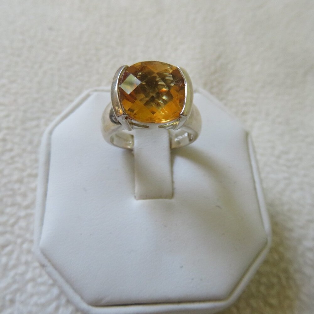 Sterling 5 Karat Citrine Ring